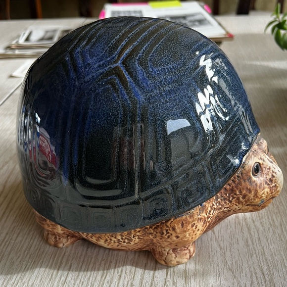 Vintage Blue Turtle Tortoise Outdoor Decor Lawn Piece - Picture 2 of 14
